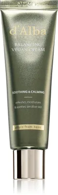 d'Alba Mild Skin Balancing Vegan Cream - Увлажняющий крем для лица с успокаивающим действием, 55 мл