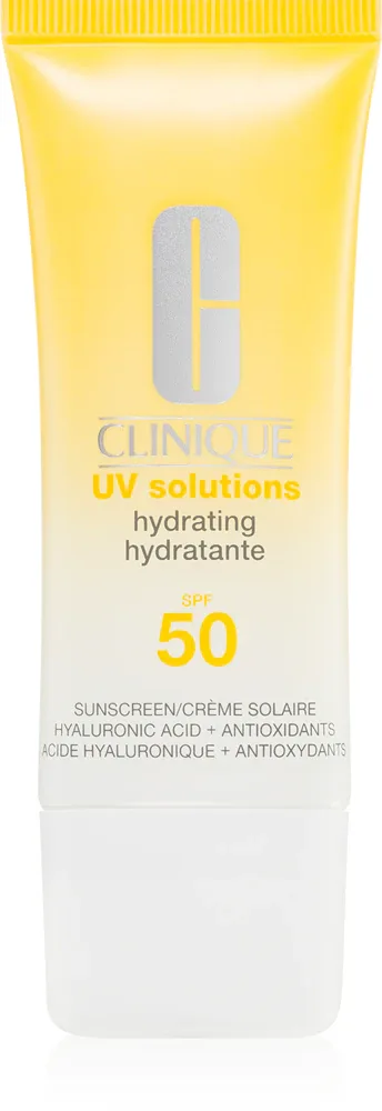 Clinique Sun UV Solutions Hydrating Sunscream SPF 50 - Увлажняющий крем для загара лица, 40 мл