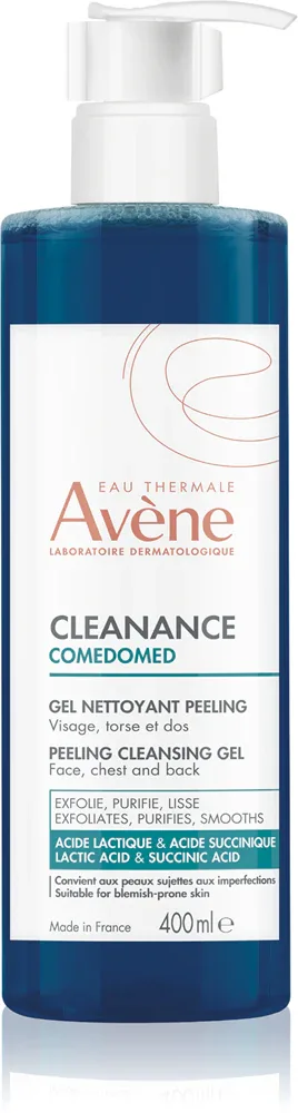 Avène Cleanance Comedomed Gel Peeling - Очищающий пилинг-гель для жирной и проблемной кожи, 400 мл