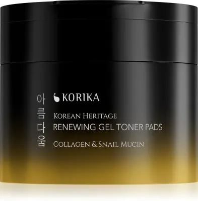 Диски тонизирующие для лица KORIKA Korean Heritage Collagen Snail Mucin гелевые, с коллагеном и экстрактом улитки, 70 шт