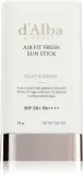 Стик солнцезащитный для лица d'Alba Air Fit Fresh Sun Stick с очень высокой степенью защиты, увлажняющий, 19 г SPF 50+ — фото 1