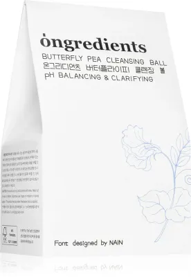 Ongredients Butterfly Pea Cleansing Ball - Очищающее мыло для лица с антиоксидантным действием, 110 г