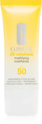 Clinique Sun UV Solutions Matifying Sunscreen SPF 50 - Крем для загара для лица с матирующим эффектом, 40 мл