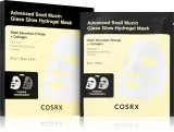 Cosrx Advanced Snail Mucin Glass Glow Hydrogel Mask - Ревитализирующая гидрогелевая маска с экстрактом улиточного слизи для выравнивания тона кожи, 3 шт — фото 1