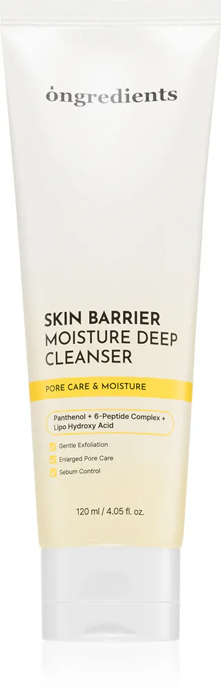 Ongredients Skin Barrier Moisture Deep Cleanser - Нежный очищающий гель для укрепления кожного барьера, 120 мл