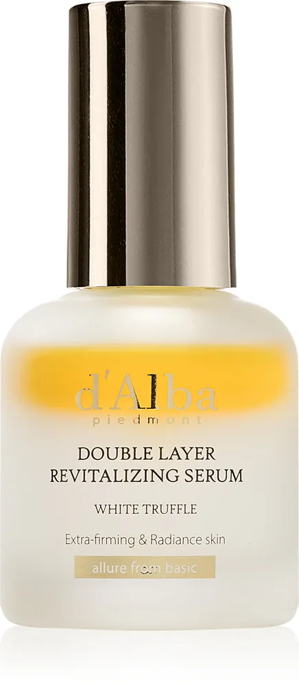 d'Alba White Truffle Double Layer Revitalizing Serum - Осветляющая и увлажняющая сыворотка для лица, 30 мл