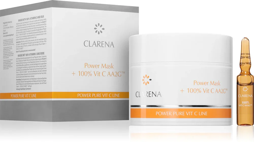 Clarena POwer Pure Vit. C Line - Питательная маска с витамином C, 103 мл
