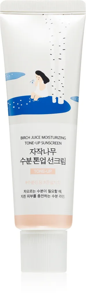 ROUND LAB Birch Juice Tone-up Sunscreen - Тонизирующий флюид для загара для осветления и увлажнения SPF 50+, 50 мл