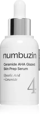 Numbuzin No. 4 Ceramide AHA Glazed Skin Prep Serum - Увлажняющая сыворотка для лица с эффектом отшелушивания, 30 мл