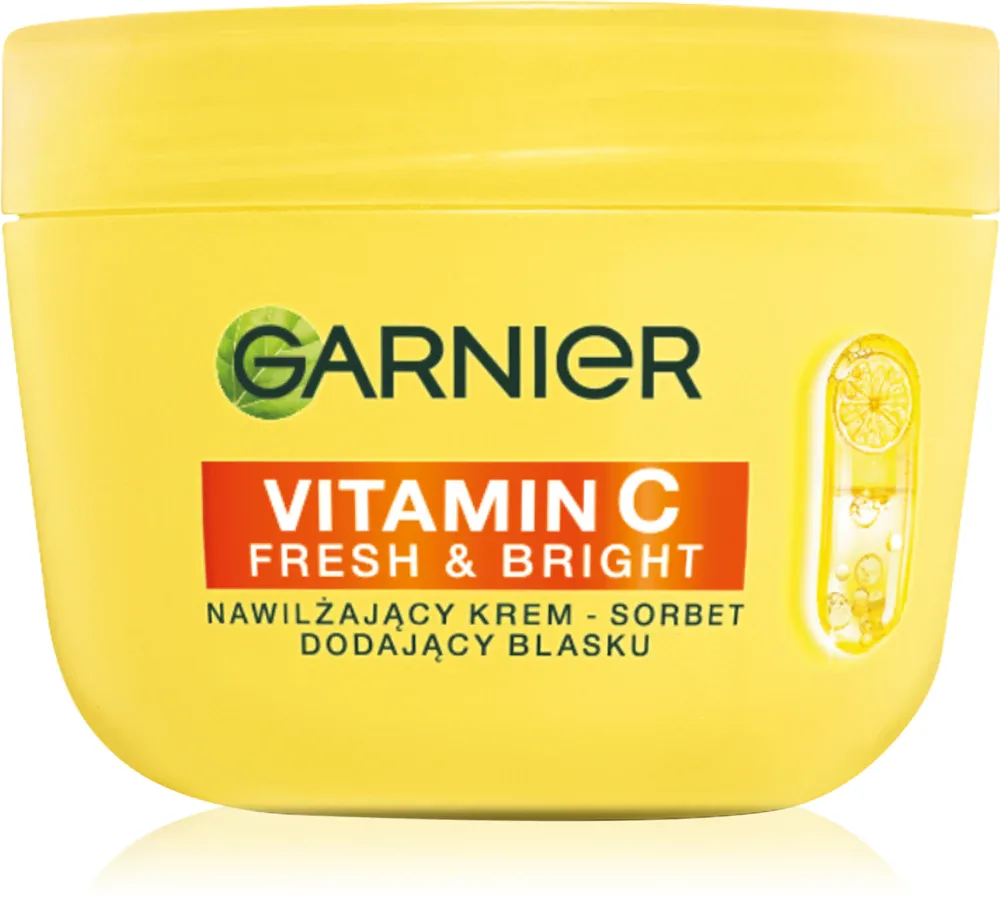 Garnier Vitamin C Fresh & Bright - Крем-сорбет с осветляющим эффектом, 85 мл
