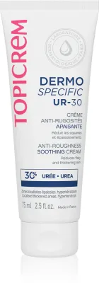 Topicrem UR-30 Anti-Roughness Soothing Cream - Успокаивающий крем для огрубевшей кожи, 75 мл