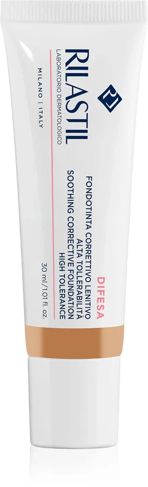 Rilastil Difesa Make Up Soothing Foundation - Тональный крем для чувствительной кожи, 30 мл, оттенок 02