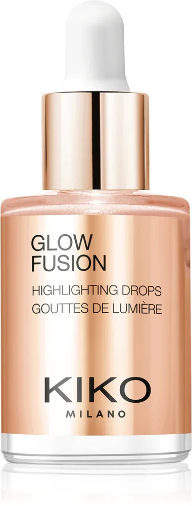 KIKO Milano Glow Fusion Highlighting Drops - Жидкий отбеливающий крем для лица, 9.5 мл, оттенок 02 Sweet Dreams