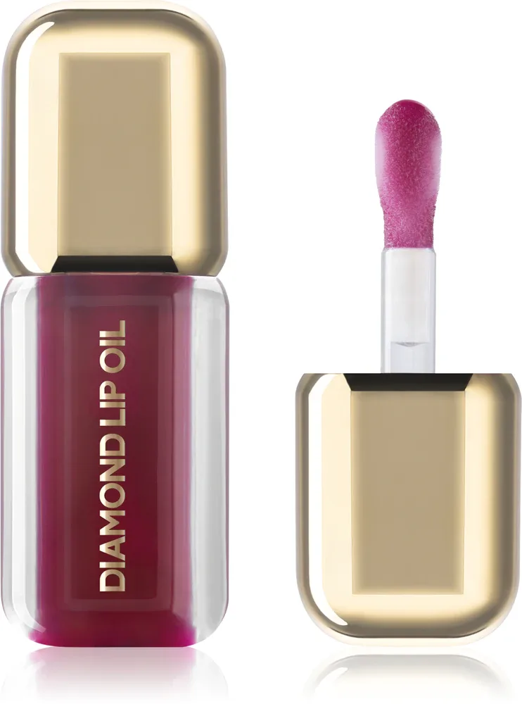 Dermacol Diamond Lip Oil - Тонизирующее масло для губ с эффектом увеличения, 4 мл, оттенок 06 Berry Bloom