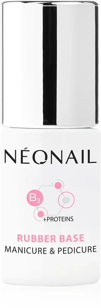 NEONAIL Manicure & Pedicure Rubber Base - Основа для гибридного маникюра с протеинами, 7.2 мл