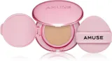 AMUSE Dew Power Vegan Cushion - Долговременное тональное средство в губке для осветления и выравнивания кожи, 15 г, оттенок 02 Healthy — фото 1