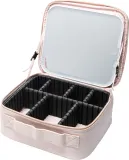 Notino Beauty Box With LED Mirror - Косметичка с зеркалом LED Pink, 1 шт — фото 1