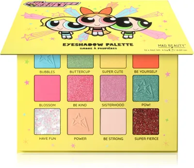 Mad Beauty The Powerpuff Girls - Палетка теней для век, 12 г