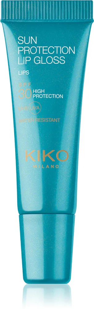 KIKO Milano Sun Protection Lip Gloss - Увлажняющий блеск для губ SPF 30, 10 мл, оттенок 01 Honey Guard