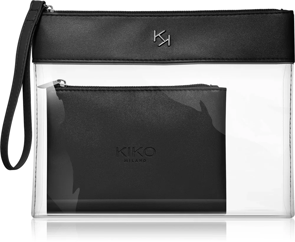 KIKO Milano Transparent Beauty Case - Прозрачная косметичка с чехлом, 1 шт