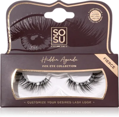 SOSU Cosmetics Hidden Agenda Fox Eye Collection - искусственные ресницы, 1 шт