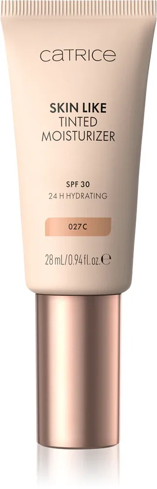 Catrice Skin Like Tinted Moisturizer - Тонизирующий увлажняющий крем SPF 30, 28 мл, оттенок 027C