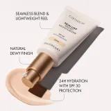 Catrice Skin Like Tinted Moisturizer - Тонизирующий увлажняющий крем SPF 30, 28 мл, оттенок 042C — фото 4