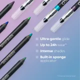 KIKO Milano Intense Colour - стойкий карандаш для глаз, оттенок 21 Slate Black — фото 4