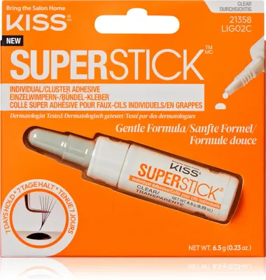 KISS Superstick Glue - Клей для накладных ресниц, 6.5 г
