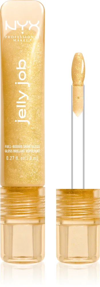 NYX Professional Makeup Jelly Job - Блестящий блеск для губ с эффектом увеличения, 7.5 мл, оттенок Glow Job