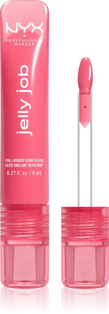 NYX Professional Makeup Jelly Job - Блестящий блеск для губ с эффектом увеличения, 7.5 мл, оттенок Jelly Blushin