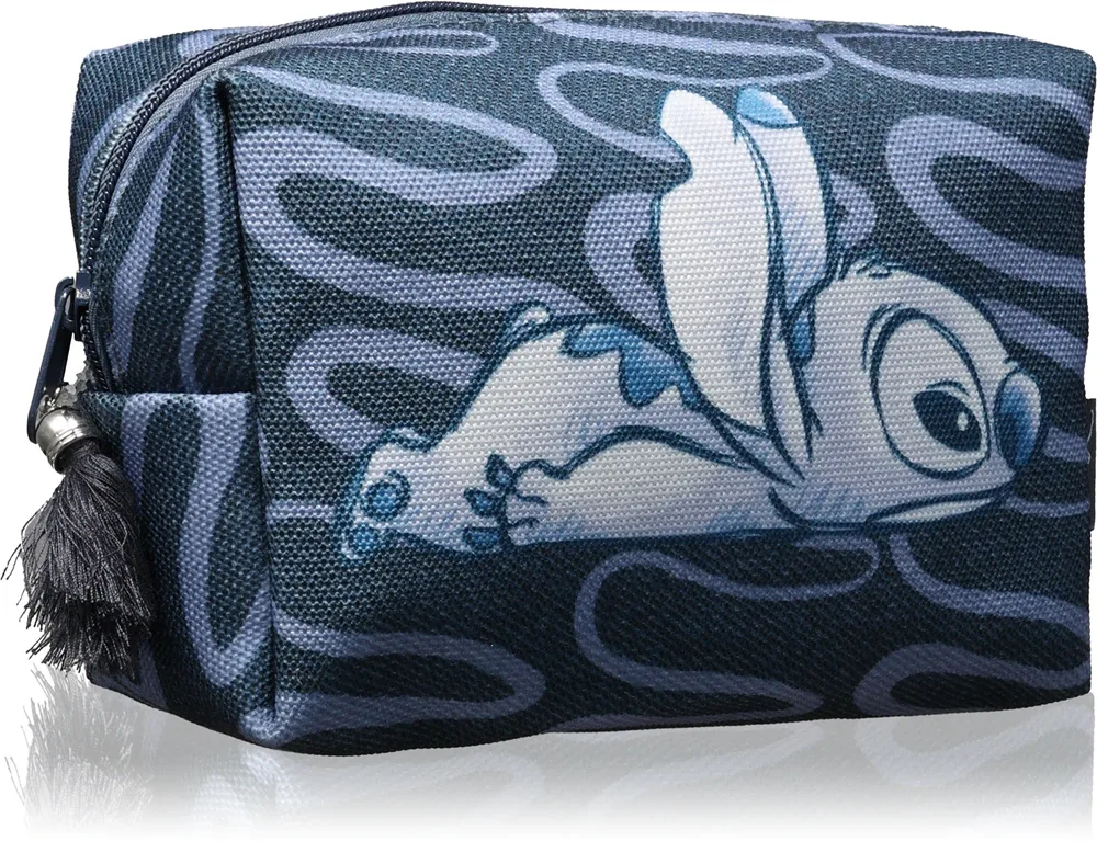 Косметичка Mad Beauty Stitch Denim с молнией, моющаяся, 1 шт