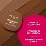 Bourjois Macaron Melt Bronzer & Contour - Бронзатор и пудра для контурирования 2 в 1, 5 г, оттенок 04 Espresso Latte — фото 7