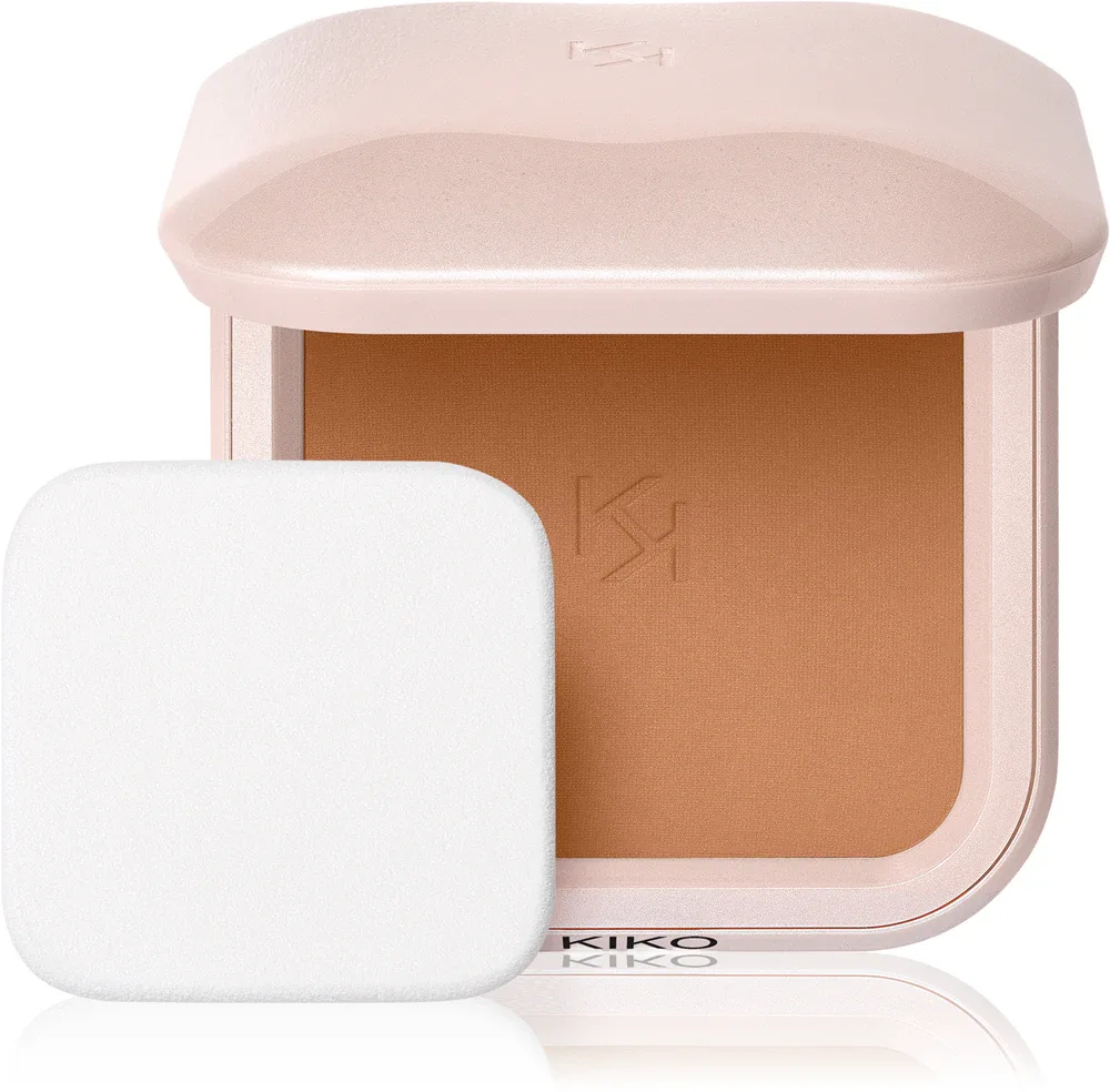 KIKO Milano Skin Lover Refining Face Powder Foundation - Компактный пудровый тональный крем с матовым финишем, 10 г, оттенок 11 Cocoa