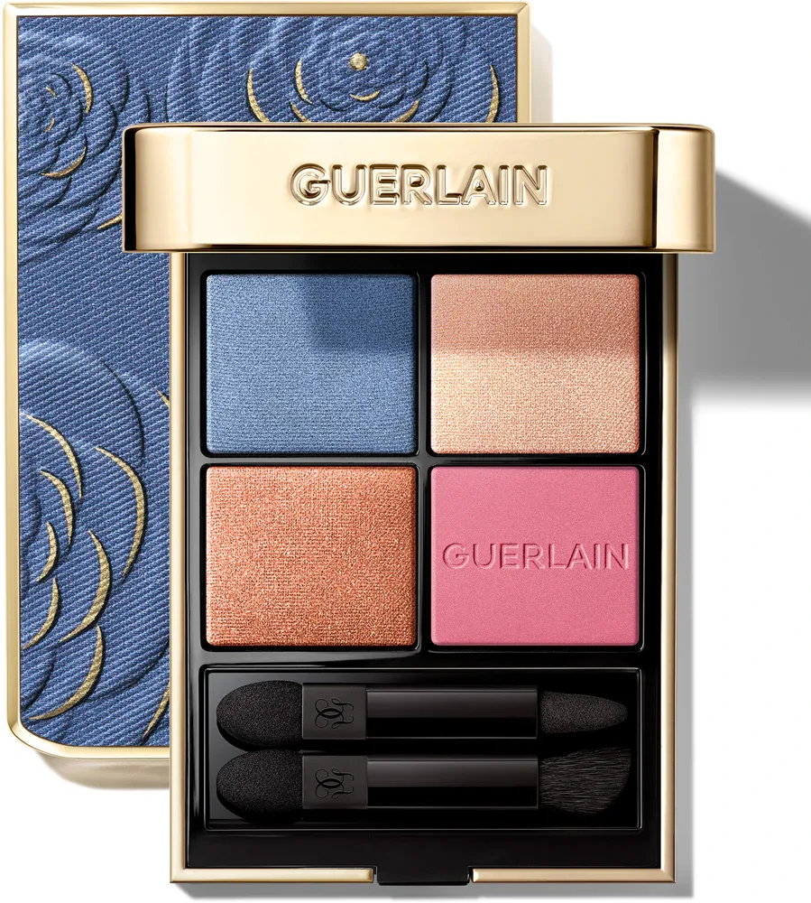 GUERLAIN Blooming Denim Ombres G - Палетка теней для век edycja limitowana 396 Denim Blossom, 6 г