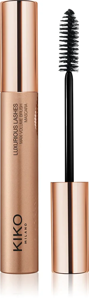 Тушь для ресниц KIKO Milano Luxurious Lashes Maxi Volume Brush Mascara для объёма, подкручивающая, 12 мл