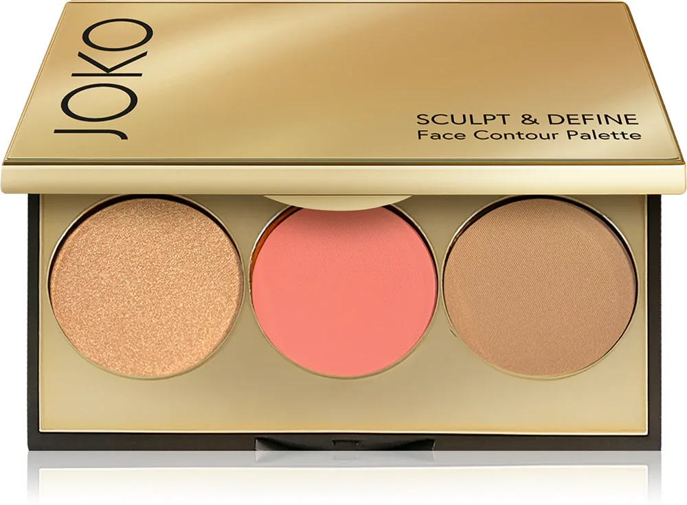 JOKO Sculpt & Define - Палетка для контурирования лица, 8 г, оттенок 01 Sun Kissed Glow