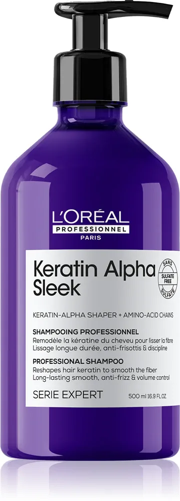 L’Oréal Professionnel Serie Expert Keratin Alpha Sleek - Шампунь для гладкости волос