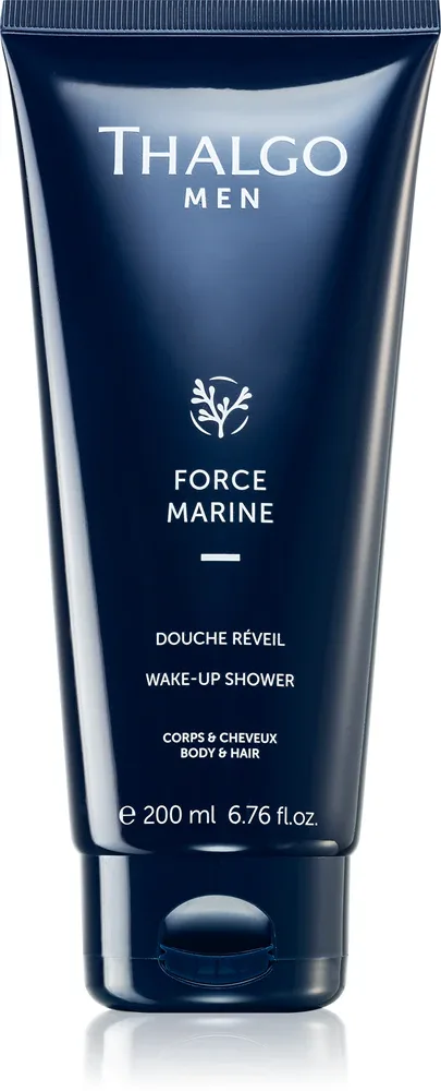 Thalgo Force Marine Wake-Up Shower - Освежающий гель для душа для тела и волос, 200 мл
