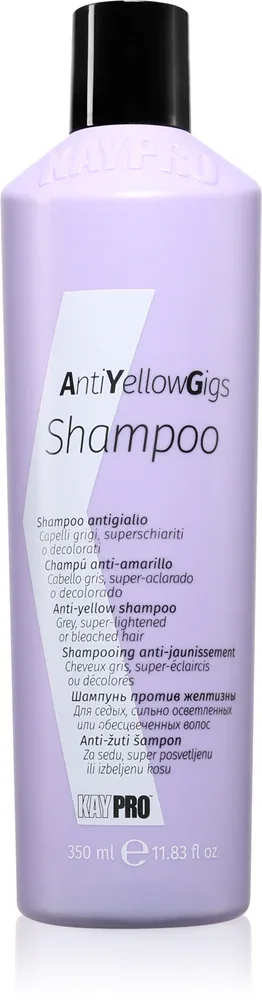 Kaypro Anti Yellow Gigs Shampoo - Шампунь против желтых оттенков для светлых волос, 350 мл