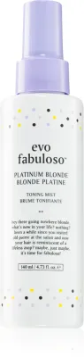 EVO Fabuloso Platinum Blonde Ton Mist - Спрей для волос, нейтрализующий желтоватые оттенки, 140 мл