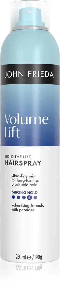 Лак для волос John Frieda Volume Lift Hold the Lift Hairspray сильной фиксации, для тонких волос, 250 мл