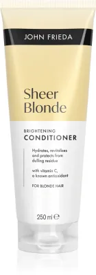 John Frieda Sheer Blonde Brightening Conditioner - Осветляющий бальзам для волос блонд, 250 мл