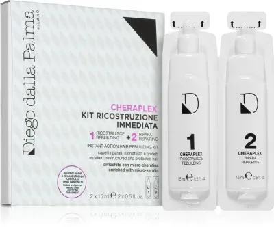 Diego dalla Palma Cheraplex Instant Action Hair Rebuilding Kit - Двухфазный уход для волос, 2 мл