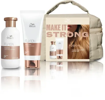 Wella Professionals Fusion Set - Подарочный набор для окрашенных и поврежденных волос, 3 шт