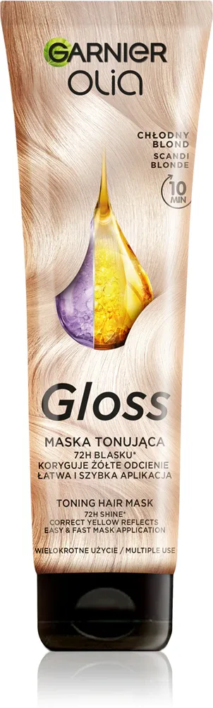 Garnier Olia Gloss - Окрашивающая маска для волос, 150 мл, оттенок Scandi Blonde