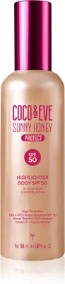 Coco & Eve Sunny Honey Highlighter Body SPF50 - Защитная сыворотка с эффектом осветления SPF 50, 150 мл