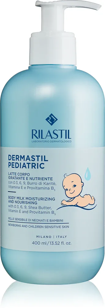 Rilastil Dermastil Pediatric - Нежное молочко для тела для детей с рождения, 400 мл