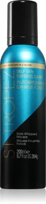 St.Tropez Self Tan Express Dark Whipped Mousse - Быстро высыхающий самозагорающий пенка, 200 мл