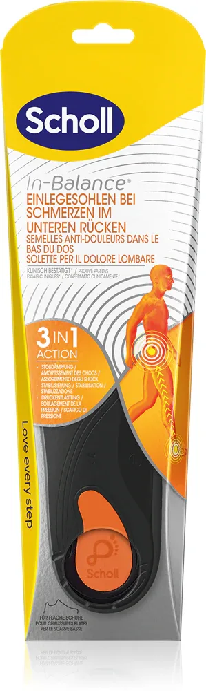 Scholl In-Balance Lower Back - Вставки для обуви для пяток